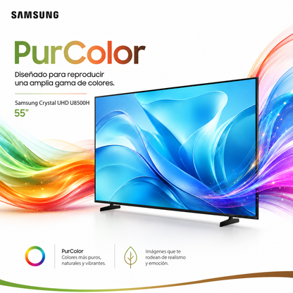 Samsung Crystal UHD U8500H de 55” (UN55U8500HKXZL)