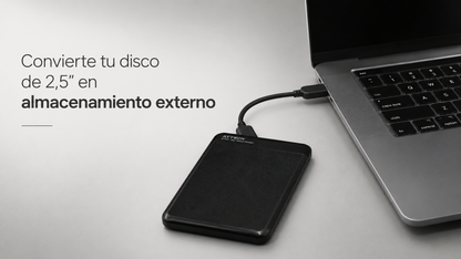 Rack plástico ATTECH AT001 para discos HDD o SSD SATA de 2,5”