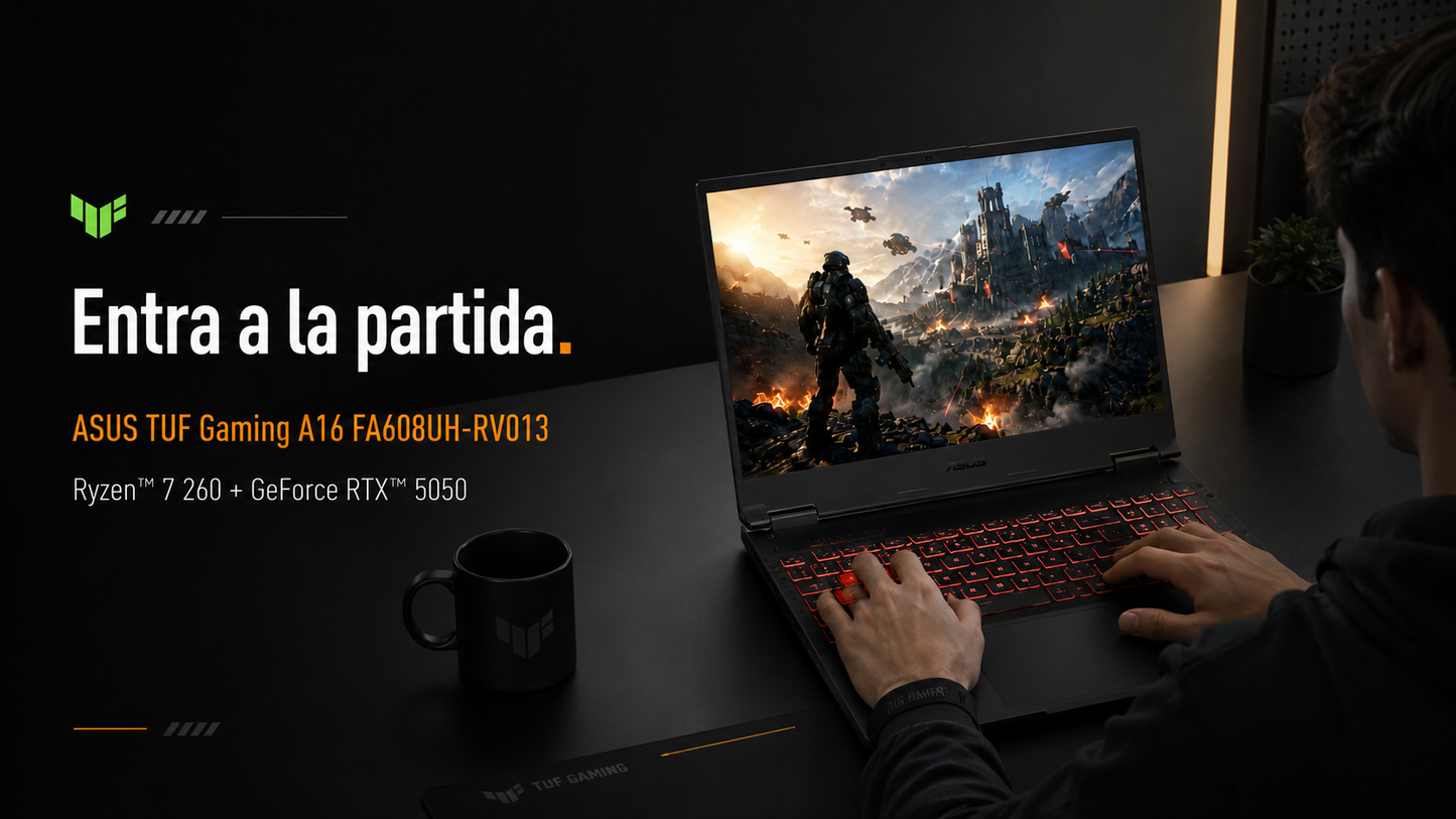 Portátil ASUS TUF Gaming A16 FA608UH-RV013 en color Jaeger Gray