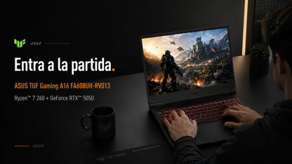 Portátil ASUS TUF Gaming A16 FA608UH-RV013 en color Jaeger Gray