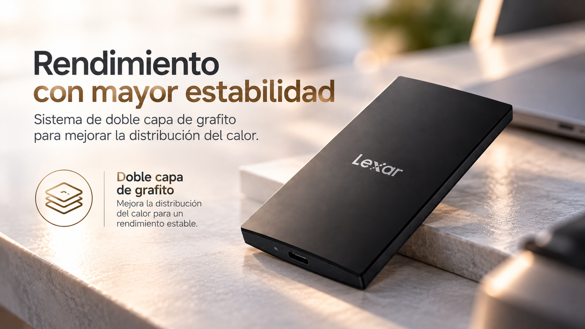 Unidad de Estado Sólido Externa - Lexar SL300 de 2TB