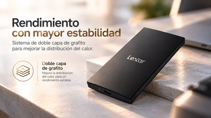 Unidad de Estado Sólido Externa - Lexar SL300 de 2TB