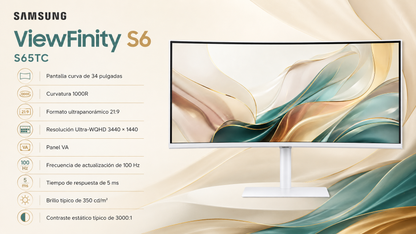 Monitor 34" ViewFinity S6 S65TC