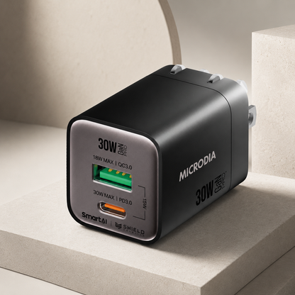 Cargador de pared SmartCube Nano 30W USB-C PD & USB