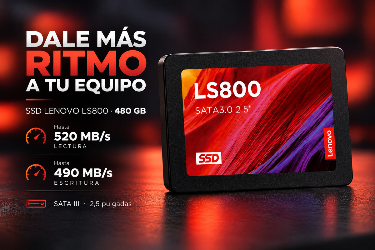 SSD Lenovo LS800 480 GB – SATA III 2,5”