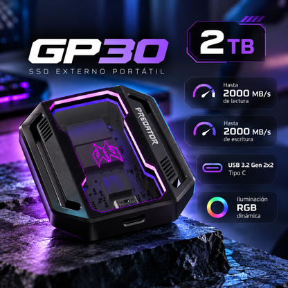Unidad de Estado Sólido  Externa - GP30 PREDATOR