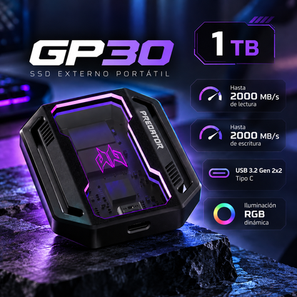 Unidad de Estado Sólido  Externa - GP30 PREDATOR