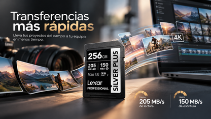 Lexar Professional SILVER PLUS SDXC UHS-I de 256 GB