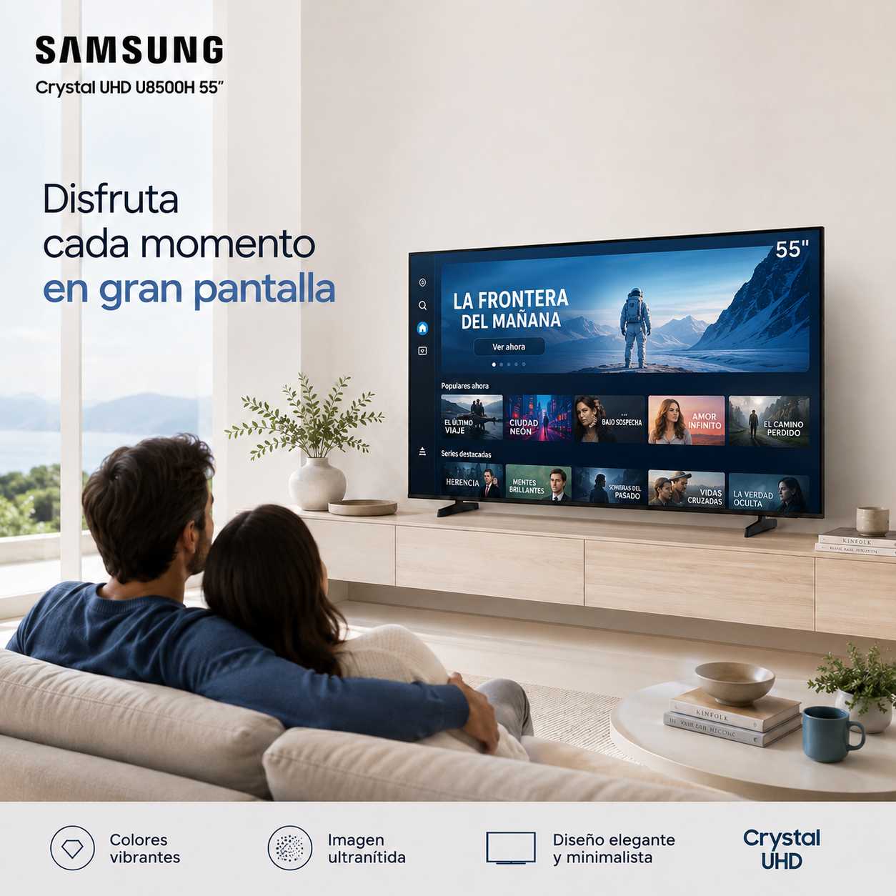 Samsung Crystal UHD U8500H de 55” (UN55U8500HKXZL)