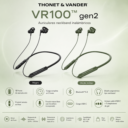 Audífonos VR100 Neckband THONET & VANDER Bluetooth