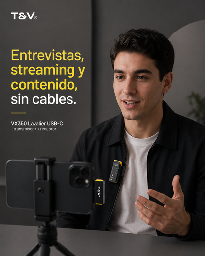 Micrófono inalámbrico Thonet & Vander VX350 Lavalier USB-C