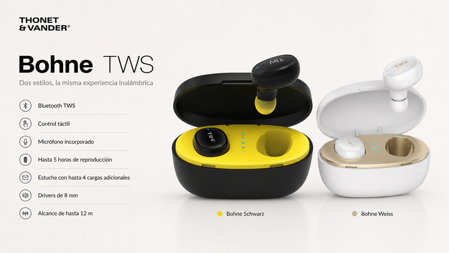 AUDIFONO THONET & VANDER BOHNE INALAMBRICO BLUETOOTH