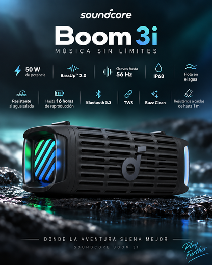 Soundcore Boom 3i Negro
