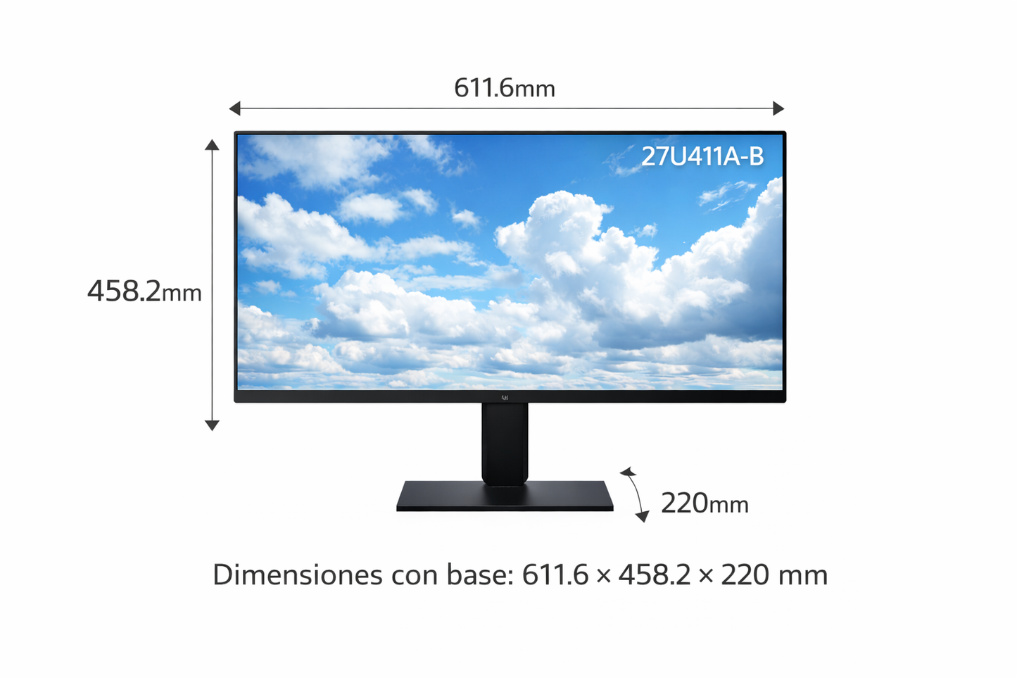 Monitor LG 27 IPS Full HD 120Hz HDR10 HDMI + VGA + Salida Audífonos 27U411A-B