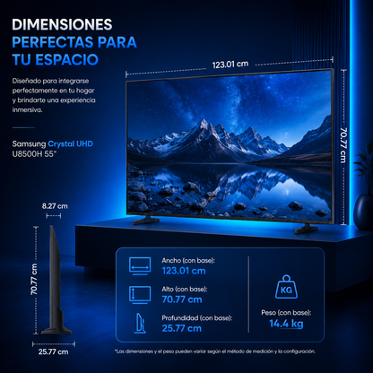 Samsung Crystal UHD U8500H de 55” (UN55U8500HKXZL)