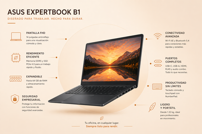 ASUS EXPERTBOOK B1403CVA-S65016 - INTEL CORE I7 1335U