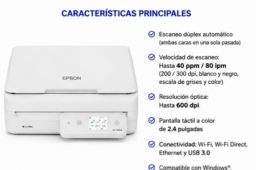 Epson • Escáner de Documentos DS-1760WN