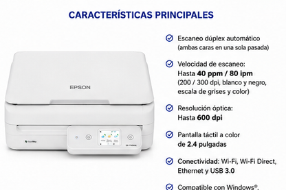 Epson • Escáner de Documentos DS-1760WN