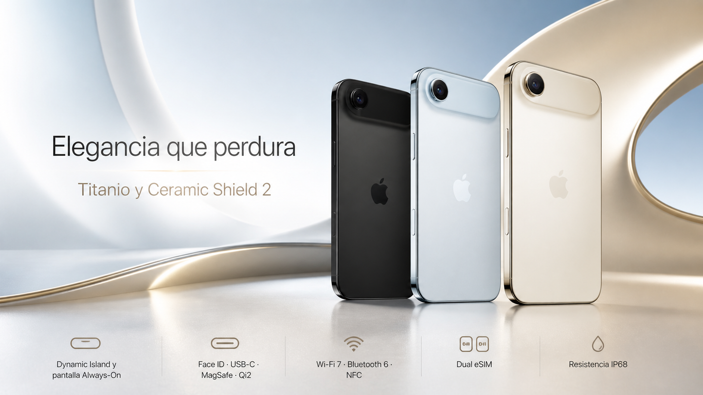 Smartphone Apple iPhone Air 256GB - 5G - 16.5cm (6.5") Tecnología ProMotion HDR10+ - Hexa-core (6 núcleos) (Dual-core (2 núcleos) 4.26GHz Quad-core (4 Core) - 12GB RAM