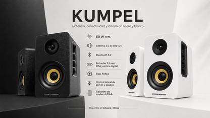 Parlante Thonet And Vander Kumpel 50W bluetooth 3.5mm RCA