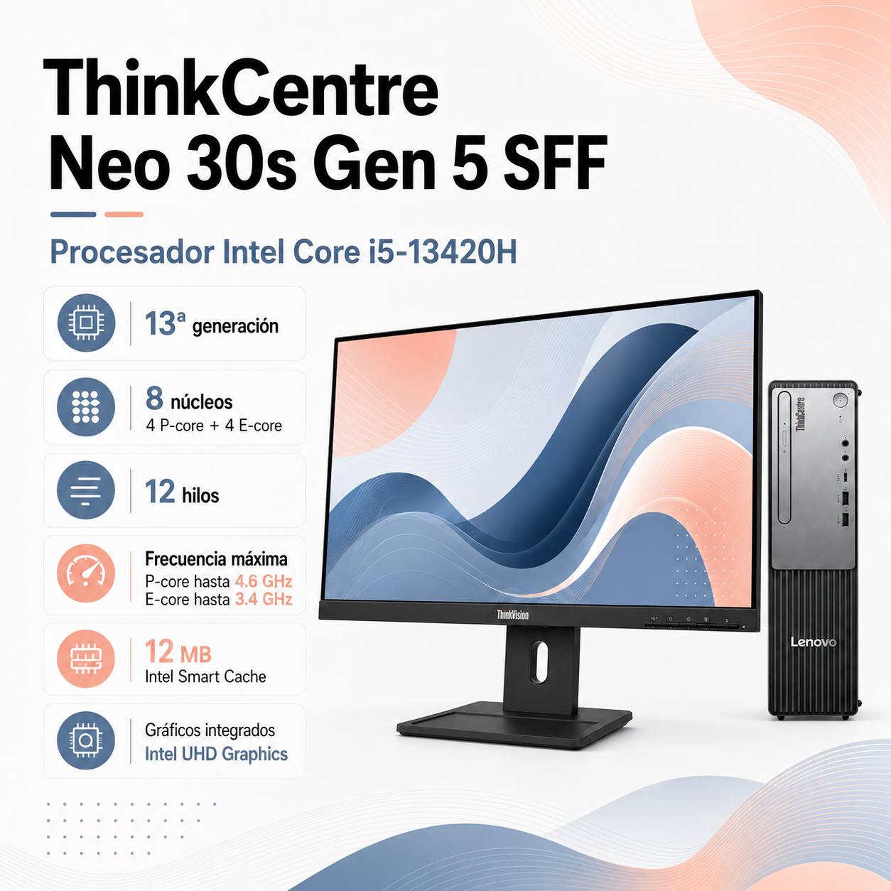 PC Lenovo ThinkCentre Neo 30s Gen 5 SFF