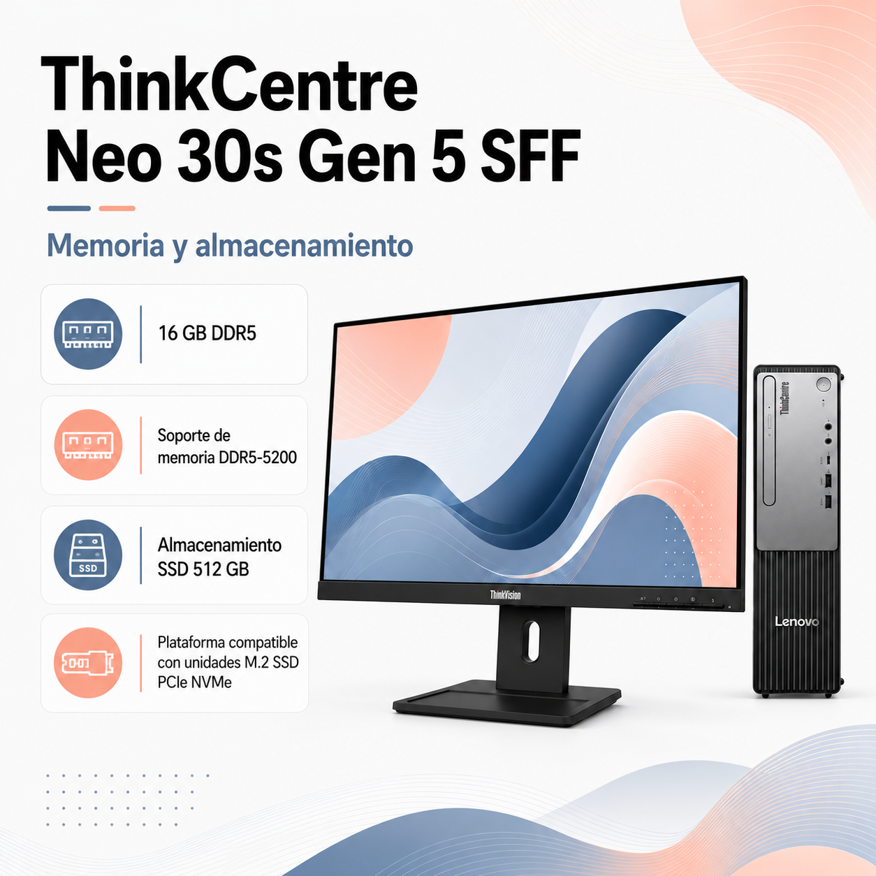 PC Lenovo ThinkCentre Neo 30s Gen 5 SFF