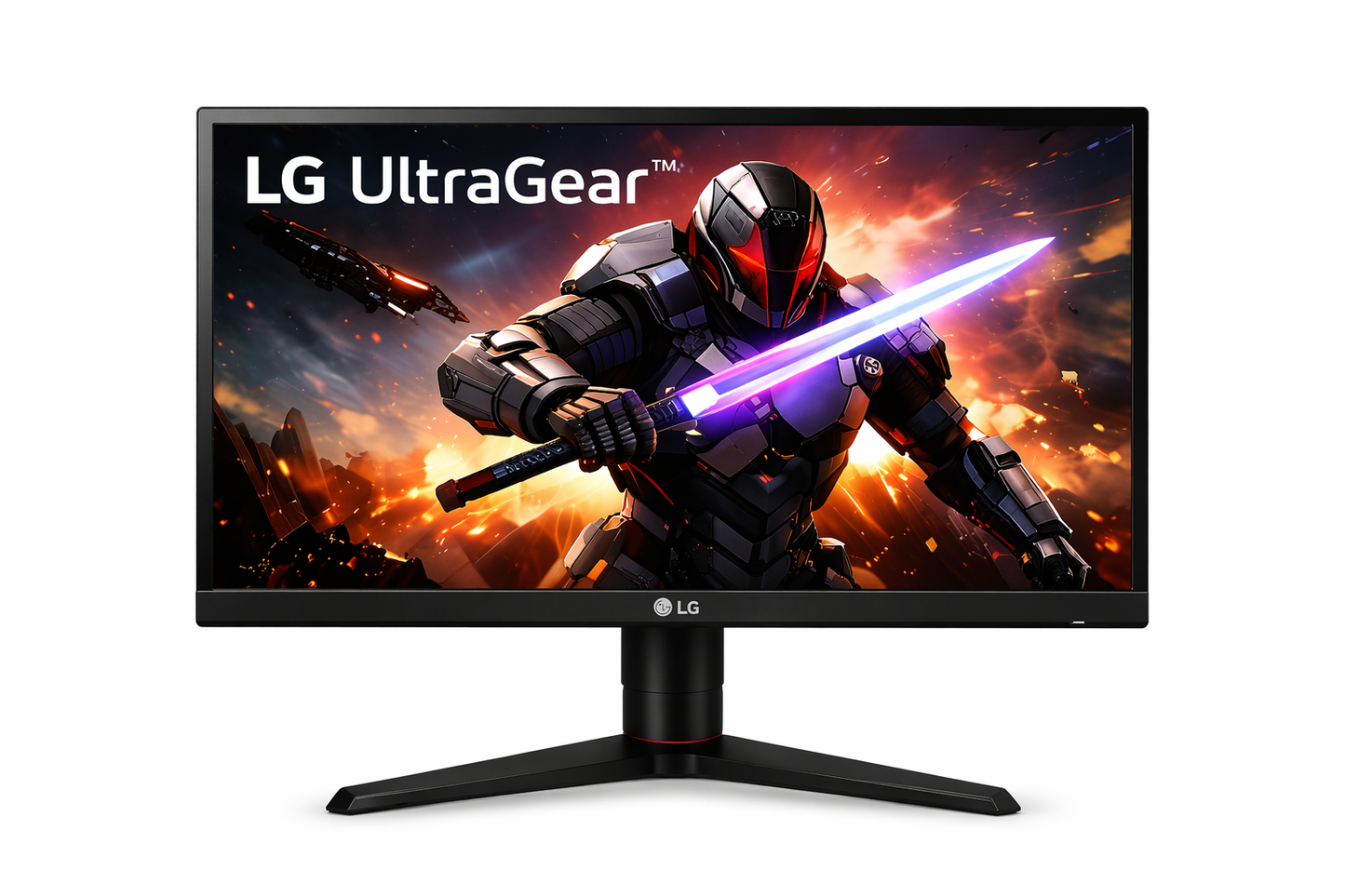 Monitor LG Gamer 24" Pulgadas 24GS65F FHD Plano Negro