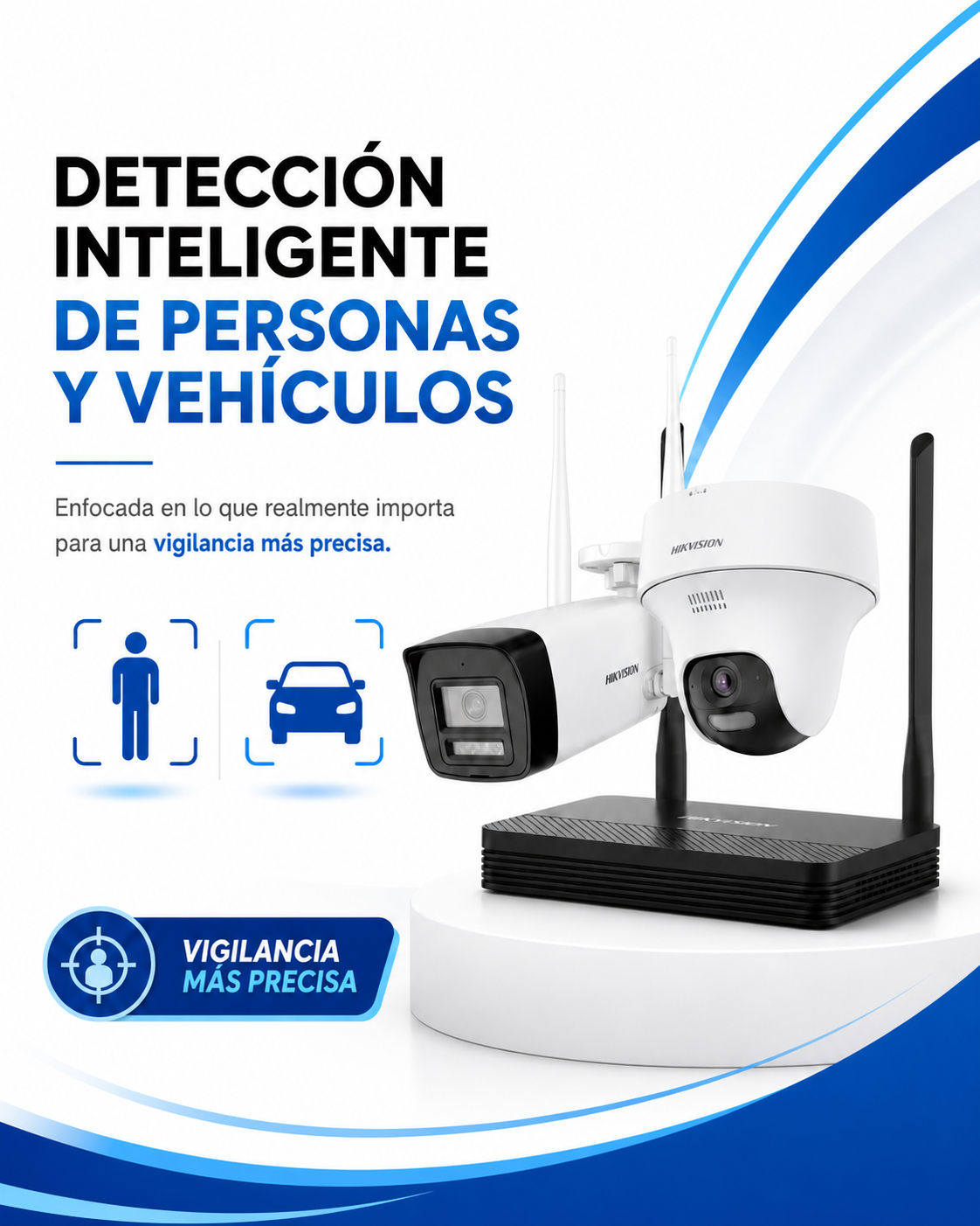 DS- 1 J142I/NKS424W02 H Cámara Wifi Kit Interior 4 MP