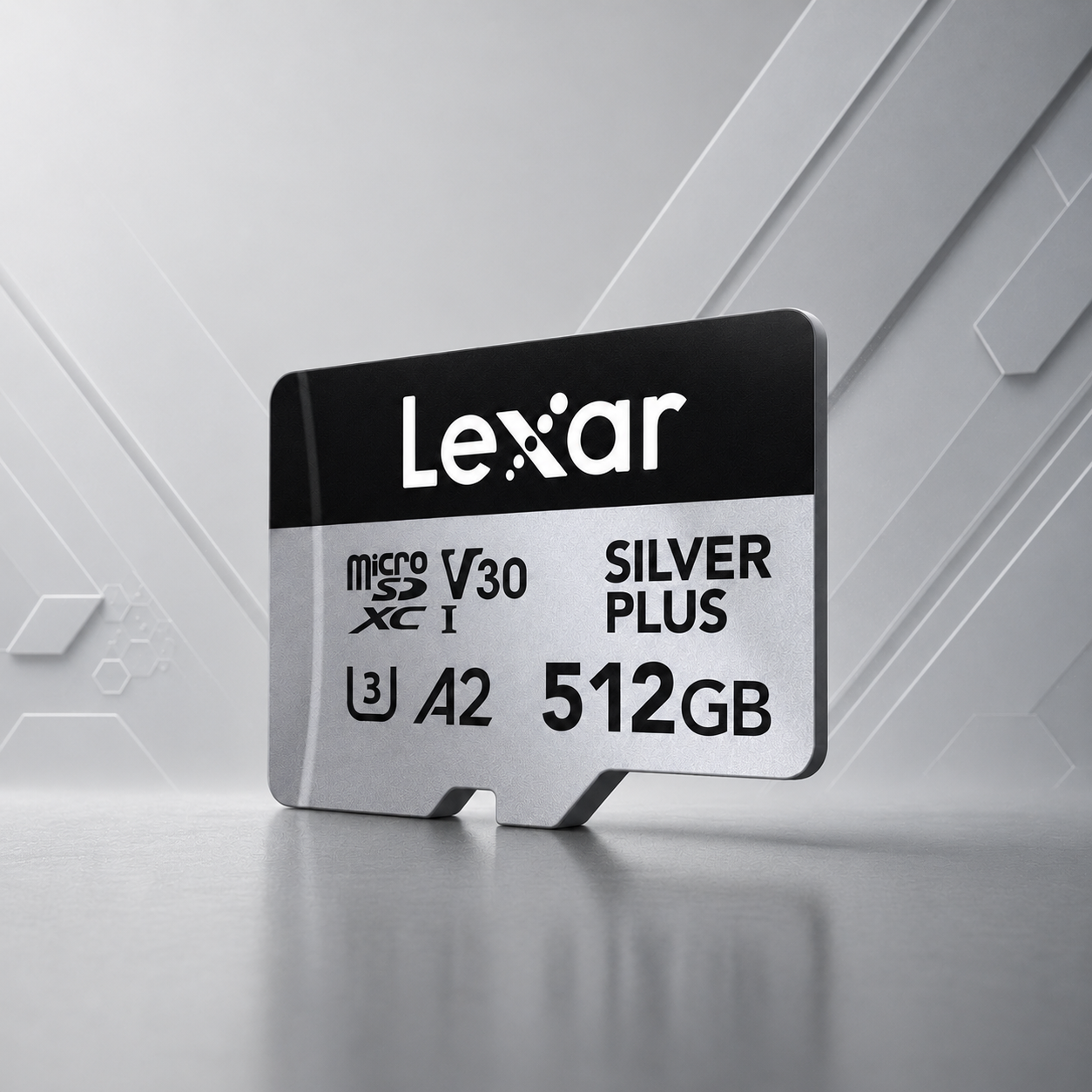Memoria micro SD Professional SILVER PLUS microSDXC™ UHS-I Card 512GB- up to 205MB/s read