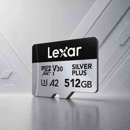Memoria micro SD Professional SILVER PLUS microSDXC™ UHS-I Card 512GB- up to 205MB/s read