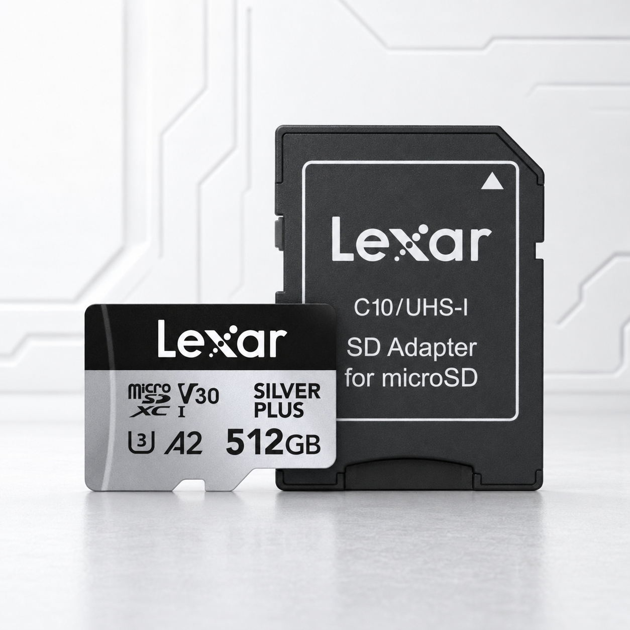 Memoria micro SD Professional SILVER PLUS microSDXC™ UHS-I Card 512GB- up to 205MB/s read
