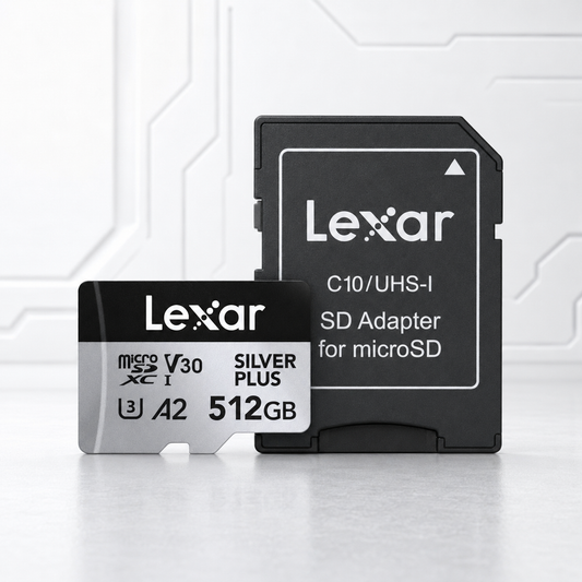 Memoria micro SD Professional SILVER PLUS microSDXC™ UHS-I Card 512GB- up to 205MB/s read