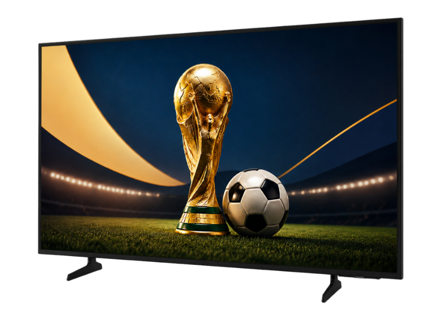 Smart TV Samsung Q7F QLED 4K de 43” con diseño negro, resolución 4K UHD de 3840 × 2160