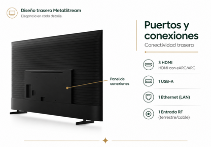 Smart TV Samsung Crystal U8000F de 50” modelo 2025
