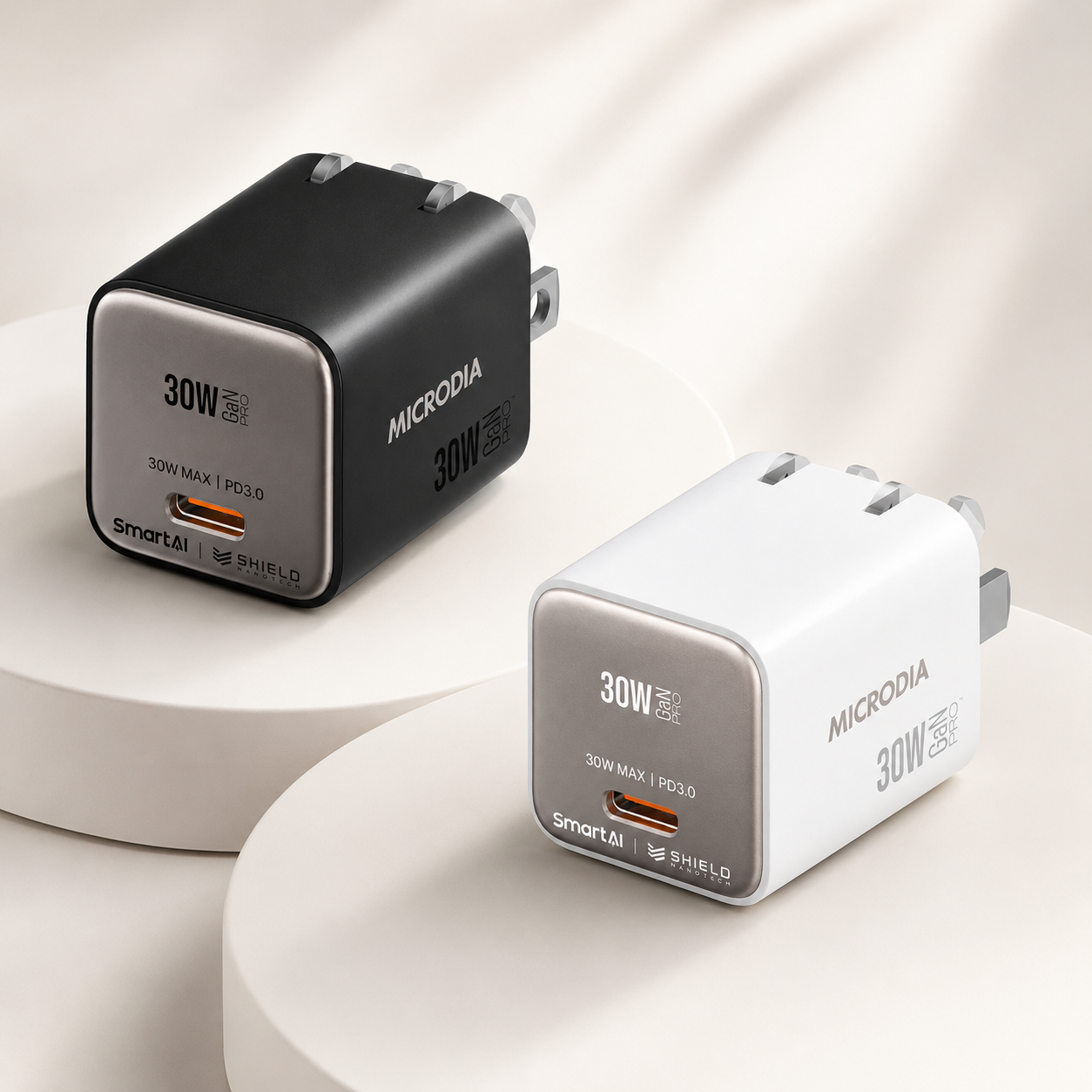 Cargador de pared MICRODIA SMARTCube Nano 30W