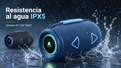 Parlante Bluetooth portátil TG657 de 16W.