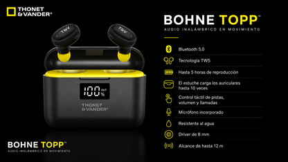 AUDIFONO THONET & VANDER BOHNE TOPP INALÁMBRICO BLUETOOTH