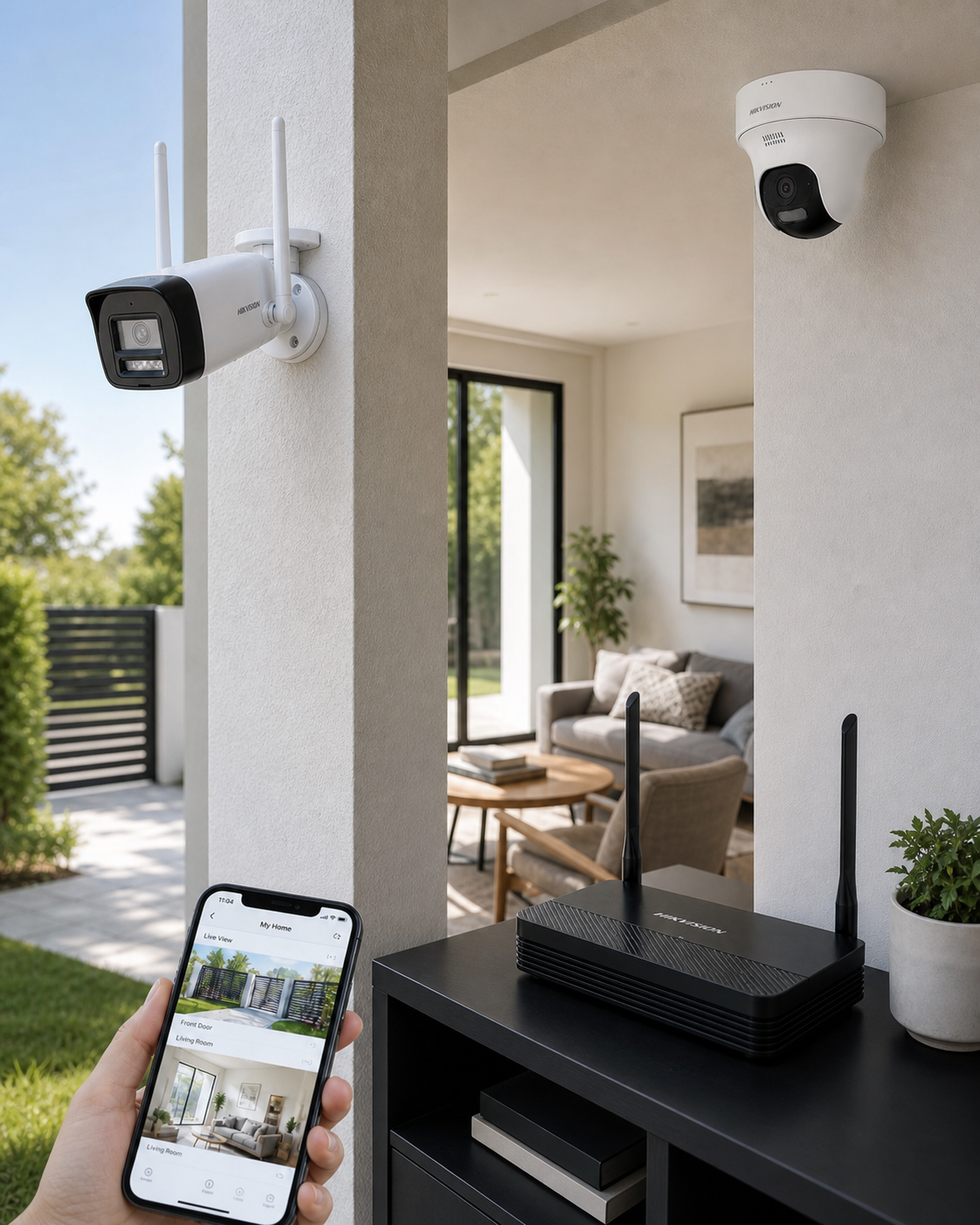 DS- 1 J142I/NKS424W02 H Cámara Wifi Kit Interior 4 MP
